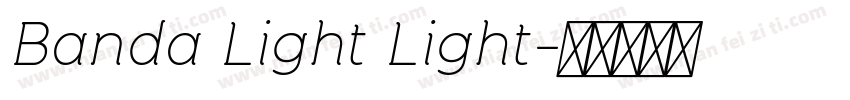 Banda Light Light字体转换